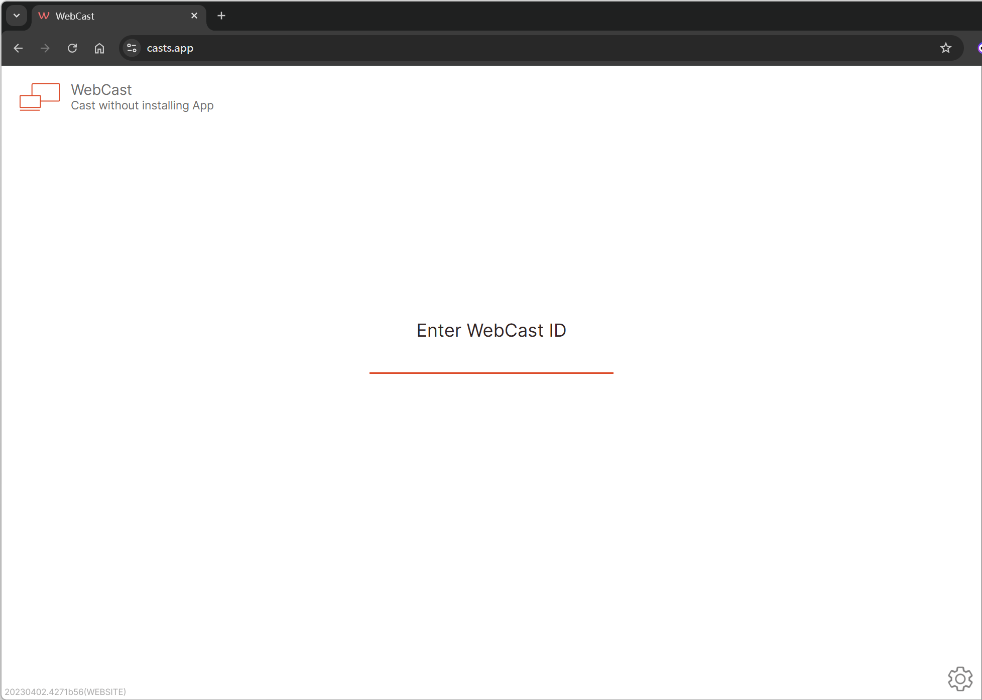 WebCast Interface